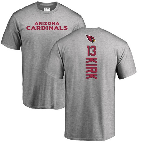 Arizona Cardinals Men Ash Christian Kirk Backer NFL Football #13 T Shirt->nfl t-shirts->Sports Accessory